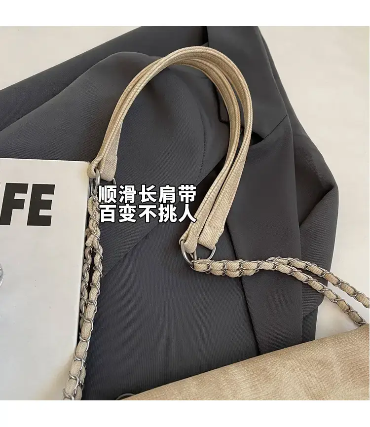 Grey Chain Shoulder Bag for Women Summer — feature 4