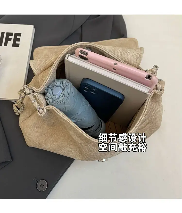 Grey Chain Shoulder Bag for Women Summer — feature 7