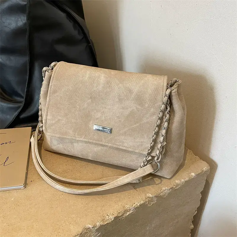 Grey Chain Shoulder Bag for Women Summer