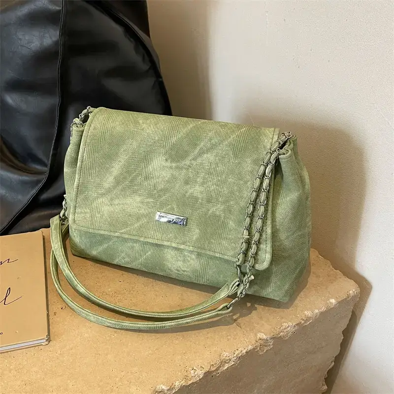 Grey Chain Shoulder Bag for Women Summer