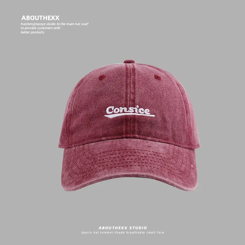 Women Wash Cotton Sun Hat Cap English Embroidered - Image 5