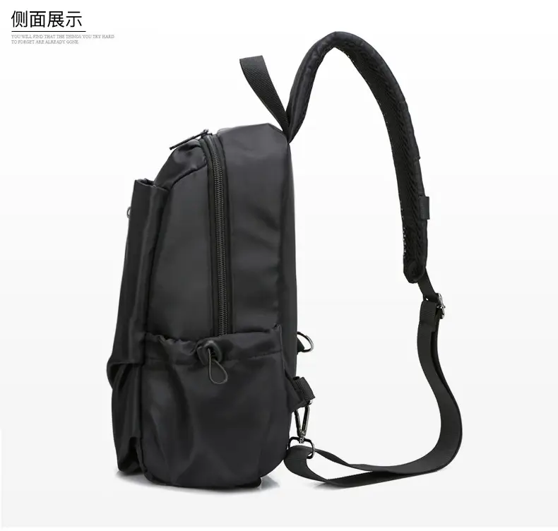 Men's Blue Oxford Cloth Crossbody Bag Large Capacity — feature 23