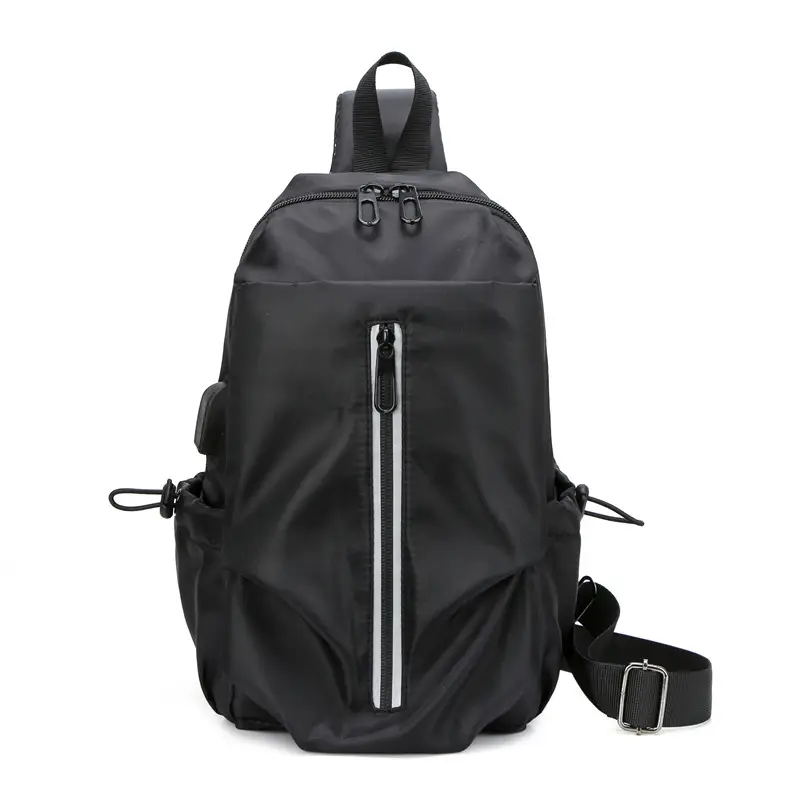 Men's Blue Oxford Cloth Crossbody Bag Large Capacity - Image 2