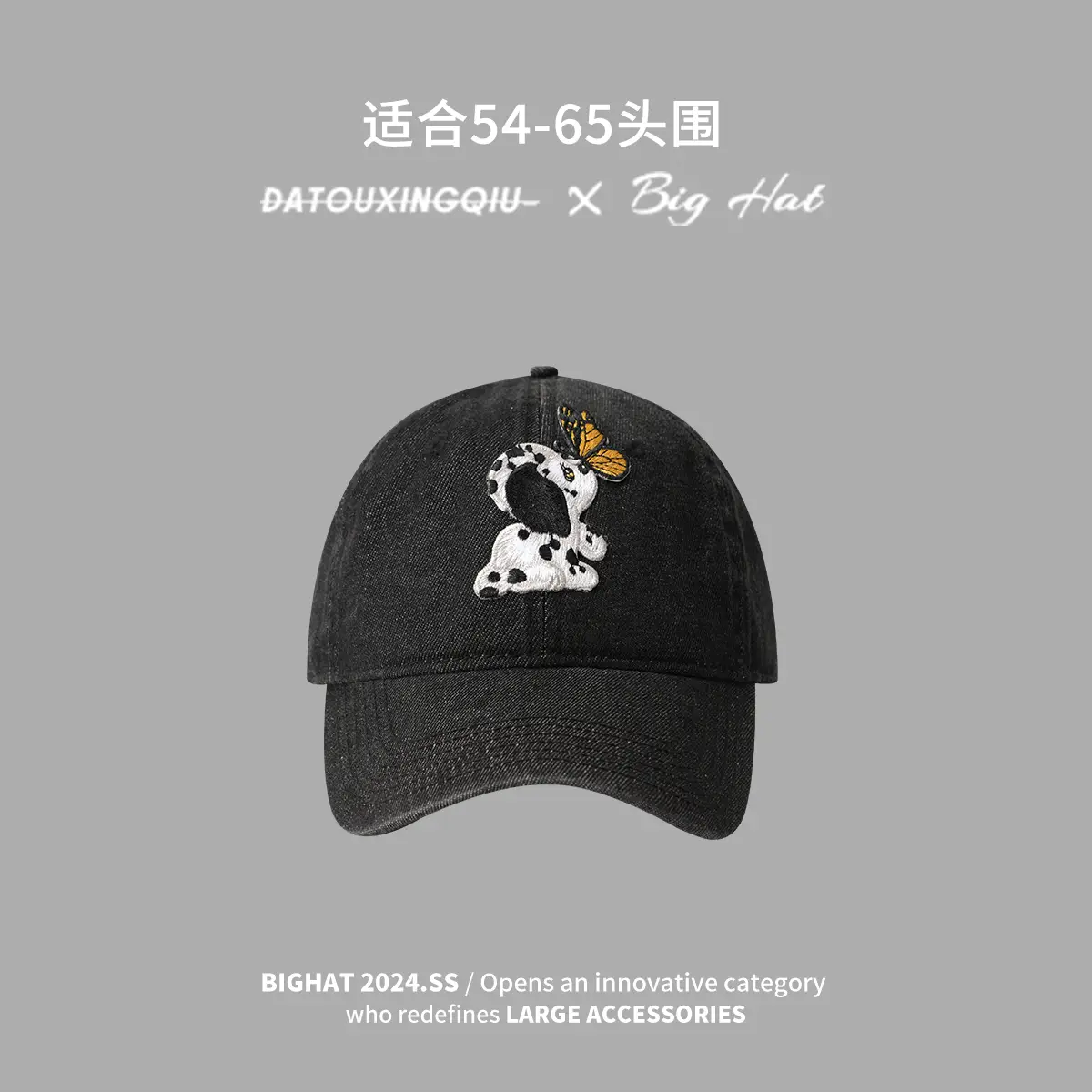 Women's Korean Style Cartoon Cap with Puppy Embroidery - Image 3