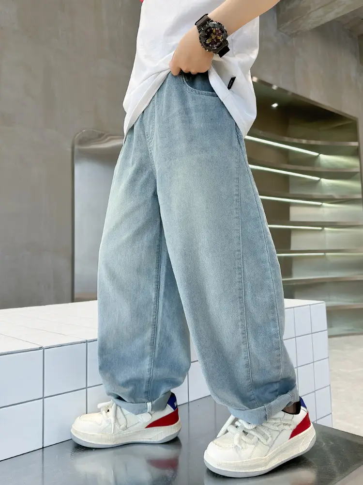 Children Denim Pants 2025 Summer Anti-Mosquito Loose Casual Boys - Image 7