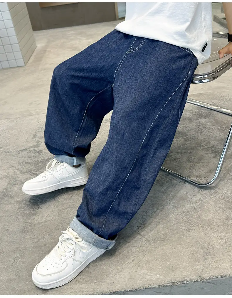 Children Denim Pants 2025 Summer Anti-Mosquito Loose Casual Boys — feature 16