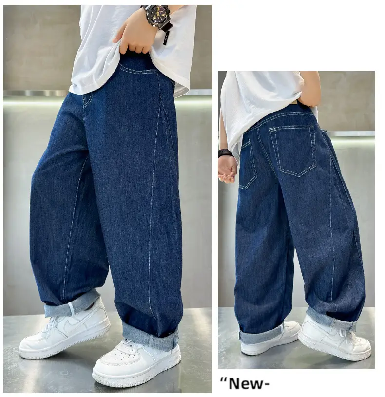 Children Denim Pants 2025 Summer Anti-Mosquito Loose Casual Boys — feature 19
