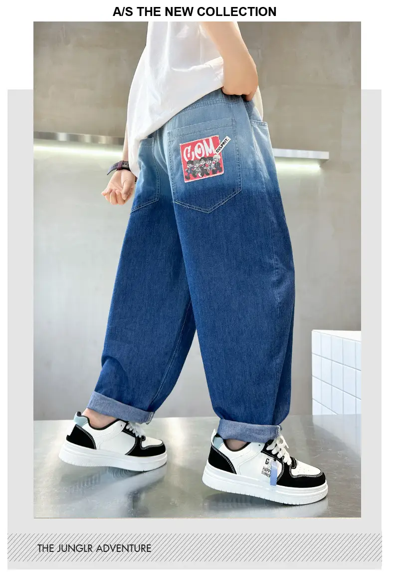 Children Denim Pants 2025 Summer Anti-Mosquito Loose Casual Boys — feature 20