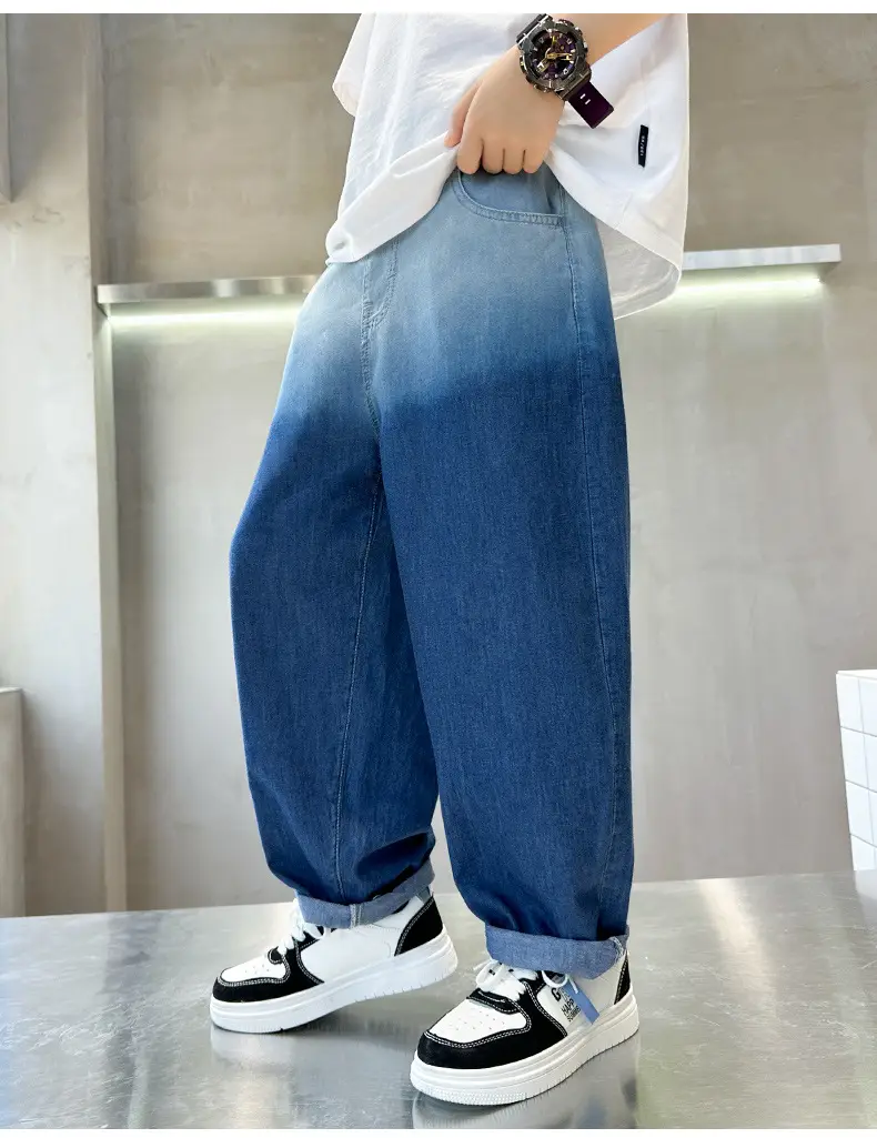 Children Denim Pants 2025 Summer Anti-Mosquito Loose Casual Boys — feature 21
