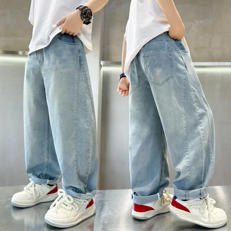 Children Denim Pants 2025 Summer Anti-Mosquito Loose Casual Boys - Image 2