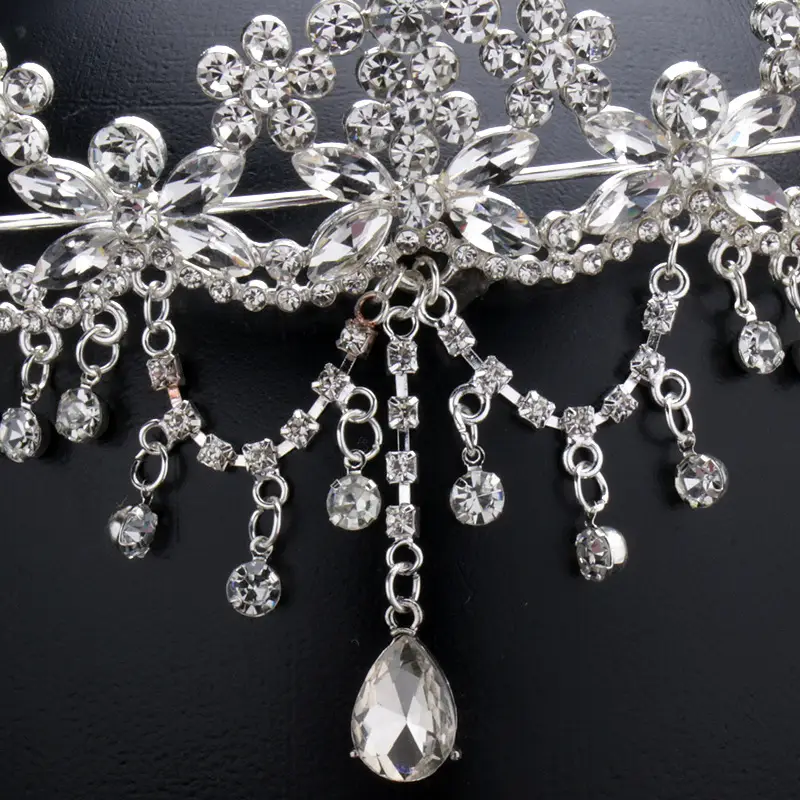 New Rhinestone Alloy Crown Tassel Claw Chain Headset Portrait Travel Hanfu Accessories Bride Wedding Accessories - Image 5