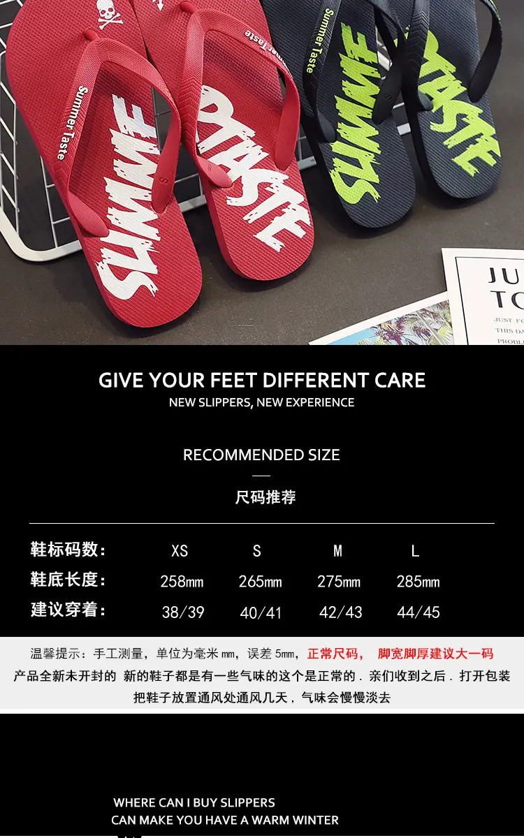 Foreign trade flip-flops men's sandals and slippers summer wear clip feet non-slip boys beach trend outdoor outdoor rubber — feature 3