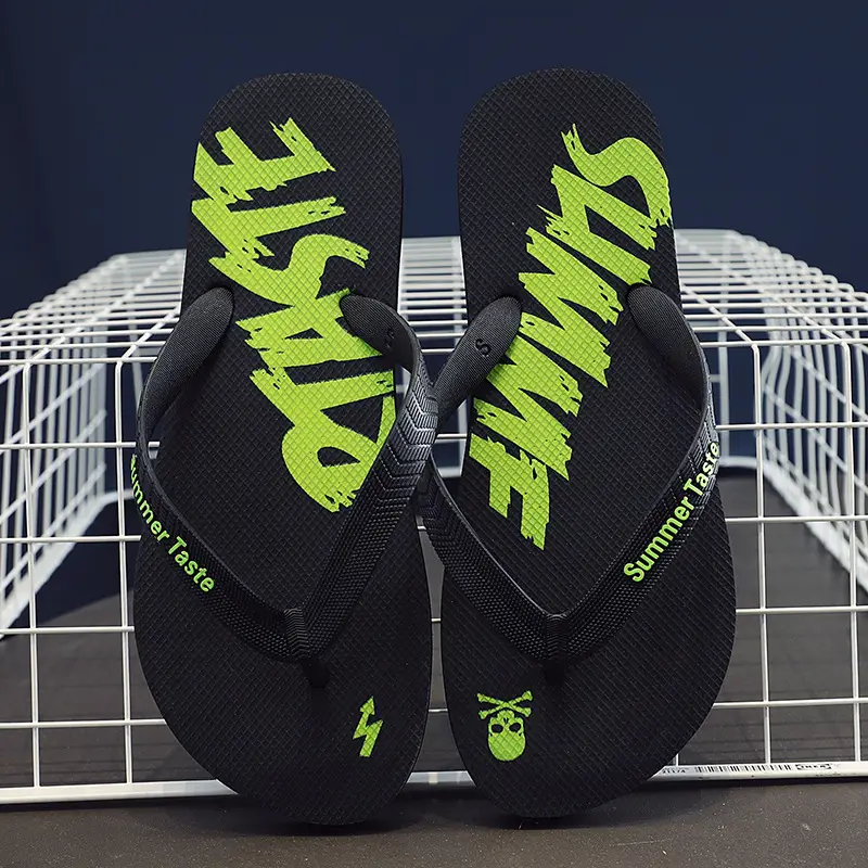 Foreign trade flip-flops men's sandals and slippers summer wear clip feet non-slip boys beach trend outdoor outdoor rubber - Image 2