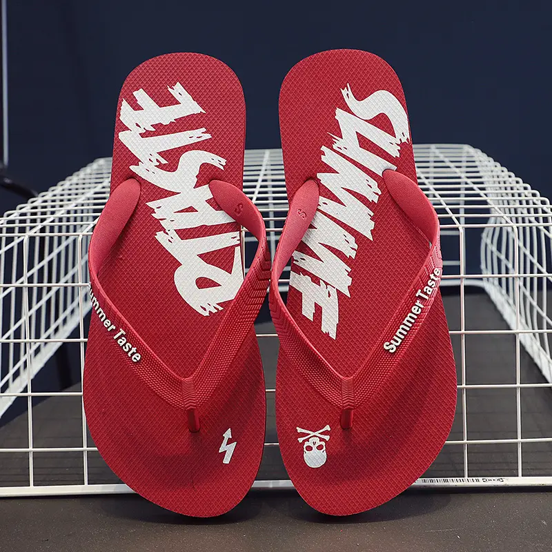 Foreign trade flip-flops men's sandals and slippers summer wear clip feet non-slip boys beach trend outdoor outdoor rubber - Image 3