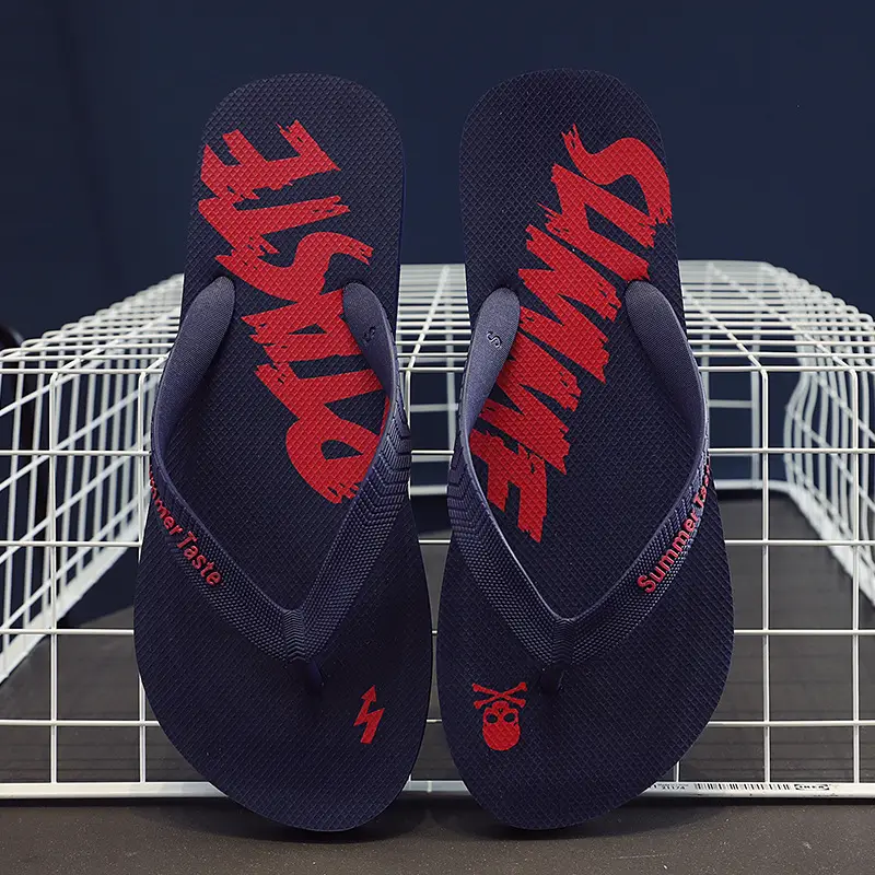 Foreign trade flip-flops men's sandals and slippers summer wear clip feet non-slip boys beach trend outdoor outdoor rubber - Image 4