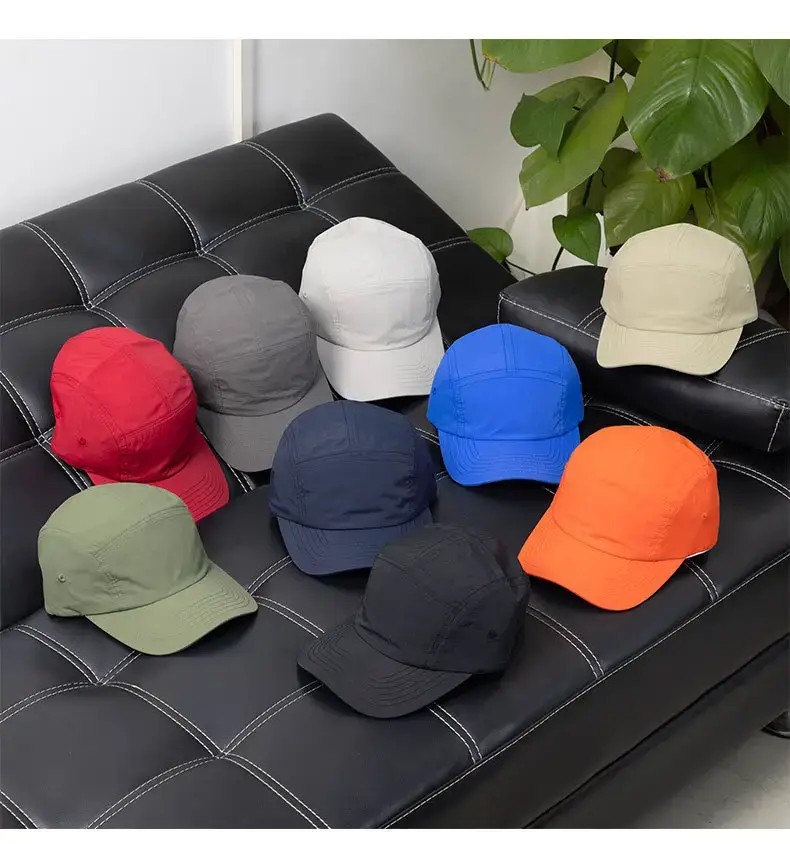 Olive Green 5-Piece Nylon Cap for Men Women — feature 11
