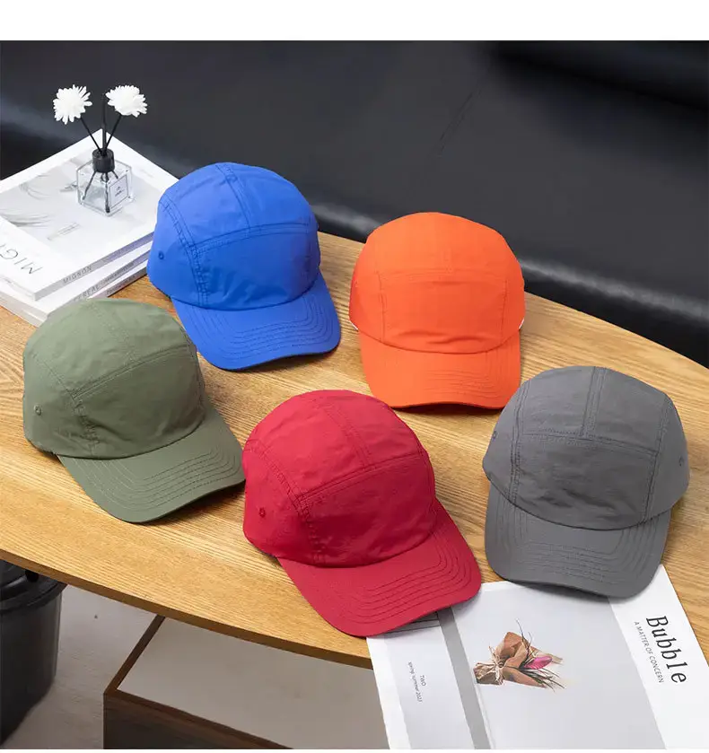Olive Green 5-Piece Nylon Cap for Men Women — feature 12