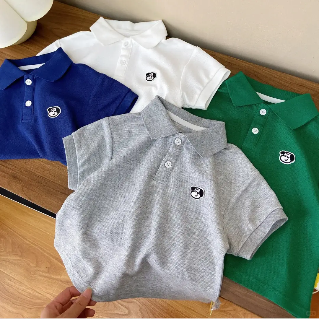 Boys Polo Shirt Short Sleeve Cotton Pique Multi Color - Image 7