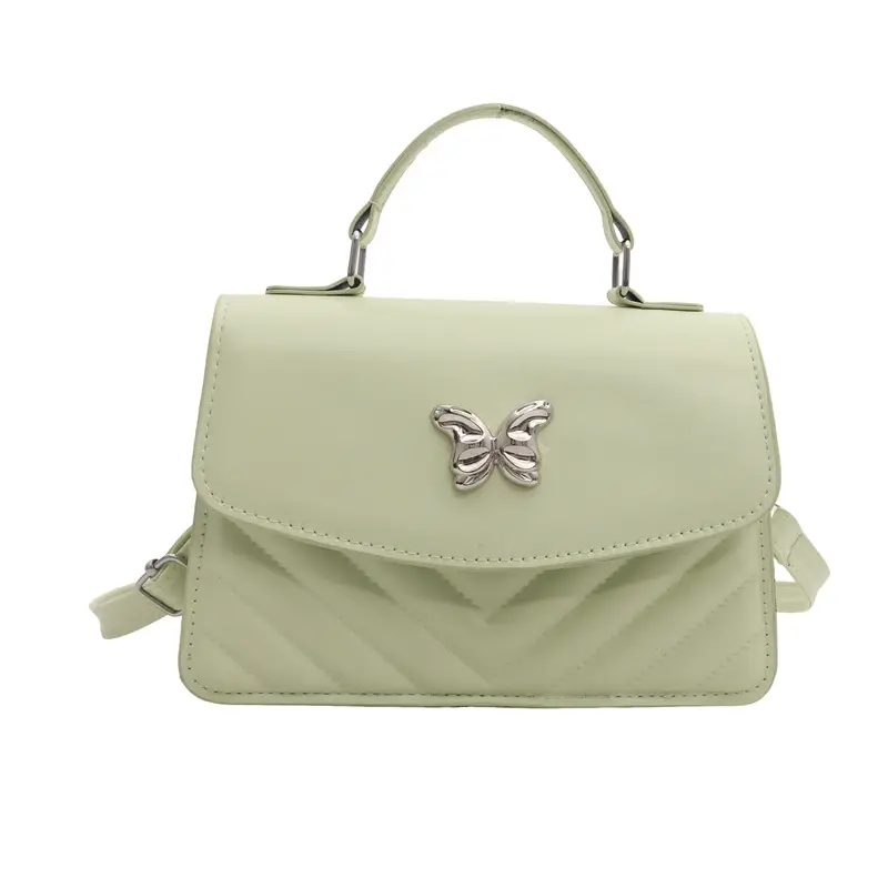 Black Butterfly Rhombic Shoulder Bag for Women