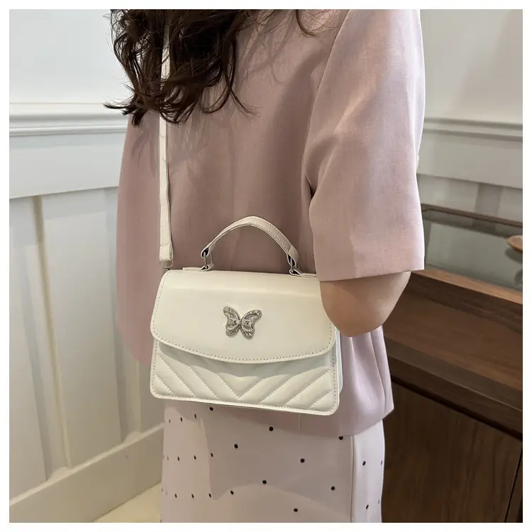 Black Butterfly Rhombic Shoulder Bag for Women — feature 14