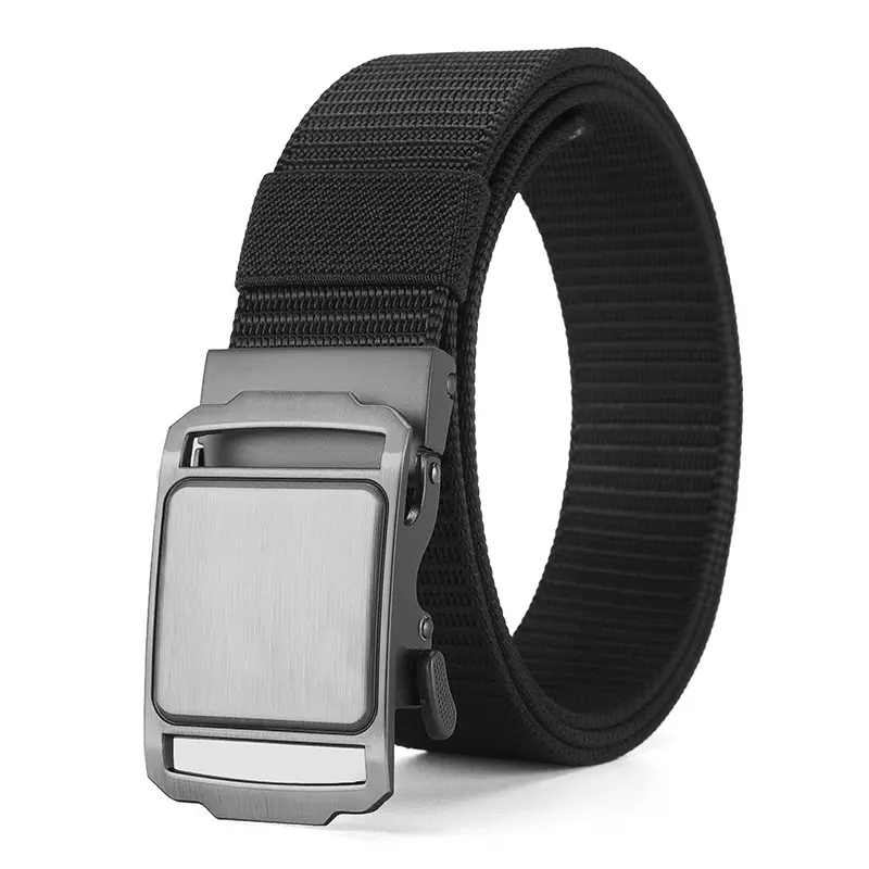 Men's Blue Nylon Belt with Automatic Buckle - Image 9