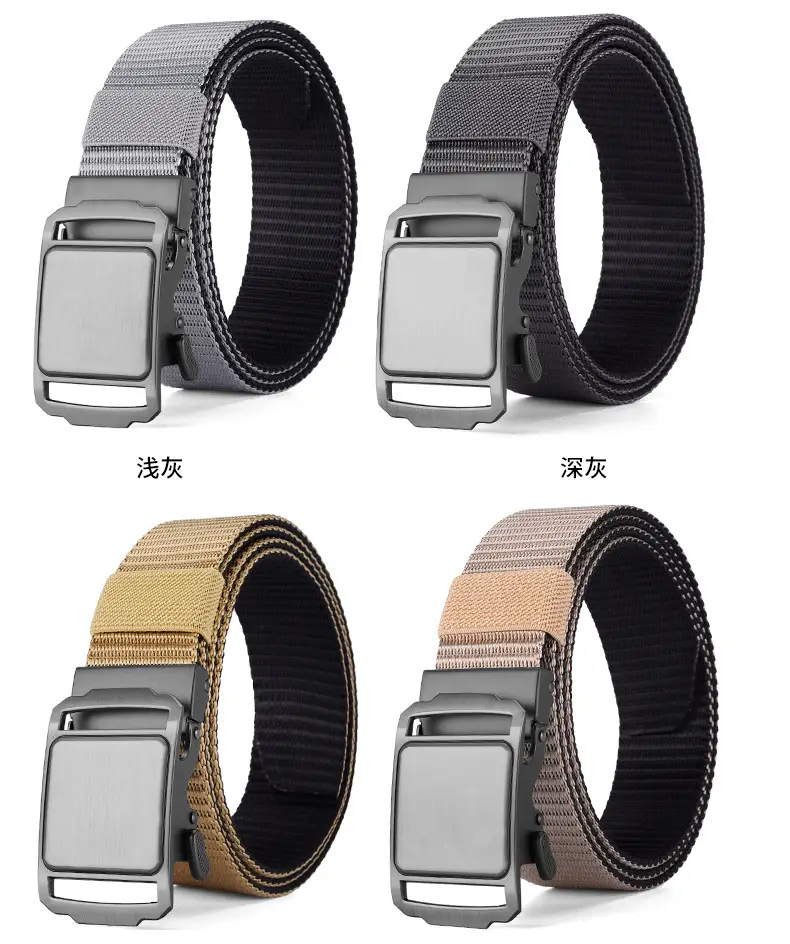 Men's Blue Nylon Belt with Automatic Buckle — feature 18