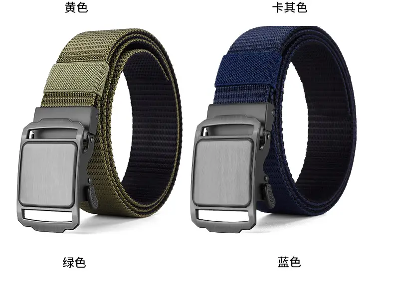 Men's Blue Nylon Belt with Automatic Buckle — feature 19
