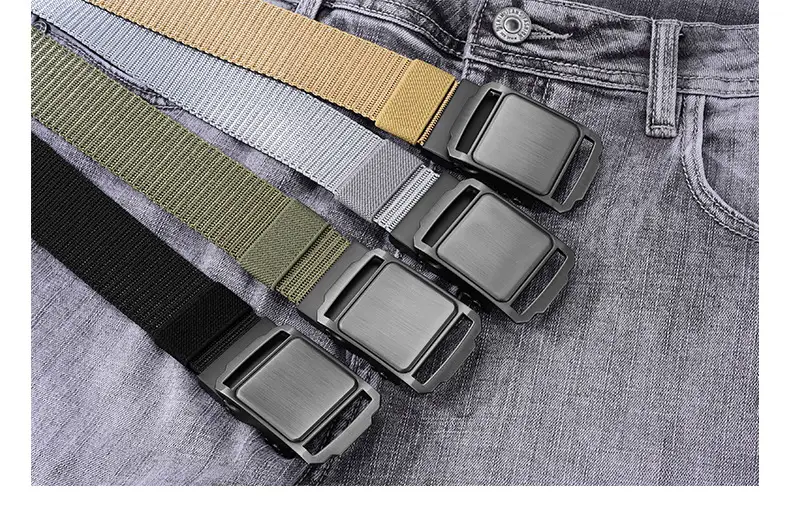 Men's Blue Nylon Belt with Automatic Buckle — feature 22
