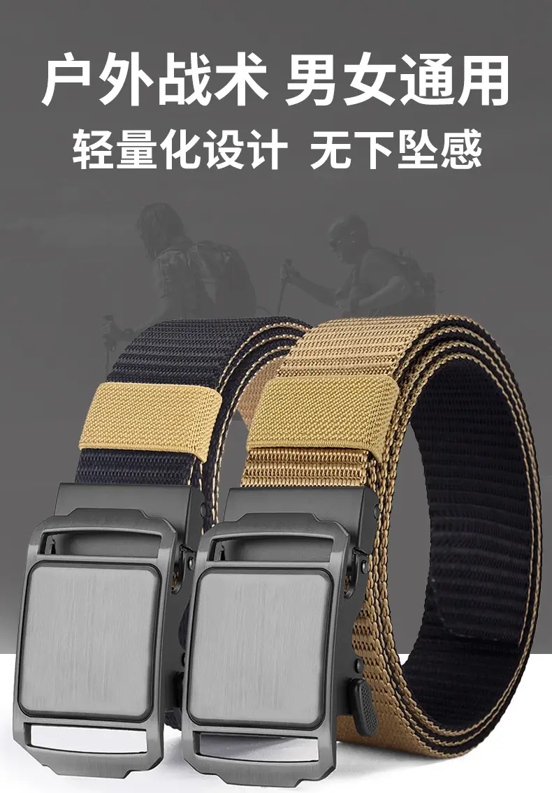 Men's Blue Nylon Belt with Automatic Buckle — feature 7