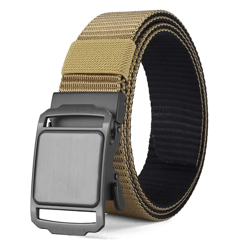 Men's Blue Nylon Belt with Automatic Buckle - Image 3