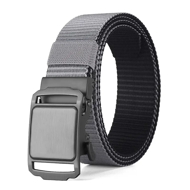 Men's Blue Nylon Belt with Automatic Buckle - Image 4