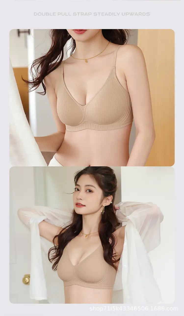 Women's Black Fixed Cup Pull-Up Bra Summer Wear — feature 15