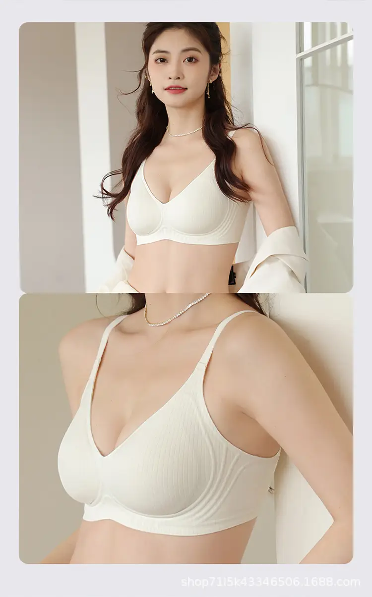 Women's Black Fixed Cup Pull-Up Bra Summer Wear — feature 18