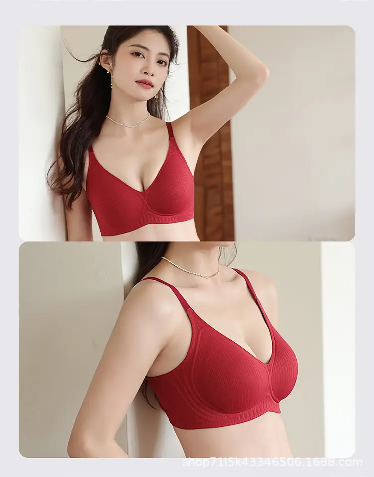 Women's Black Fixed Cup Pull-Up Bra Summer Wear — feature 21