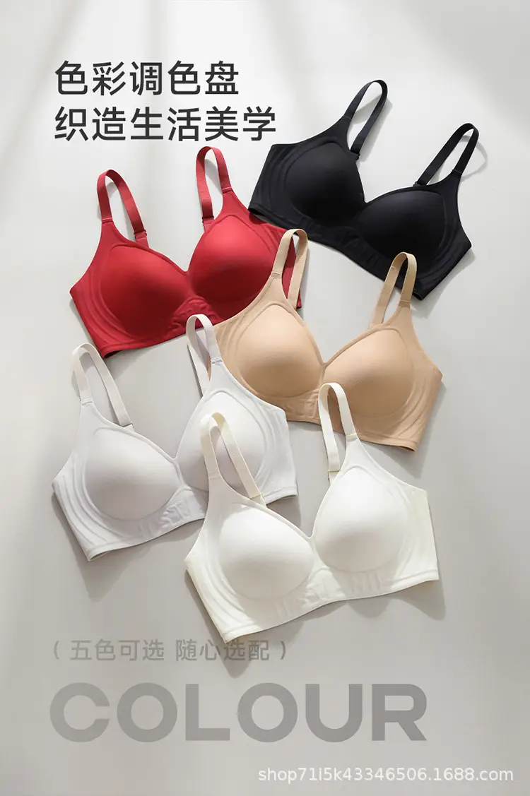 Jelly Seamless Bra for Women Large Busts Fixed Cup Breathable — feature 10