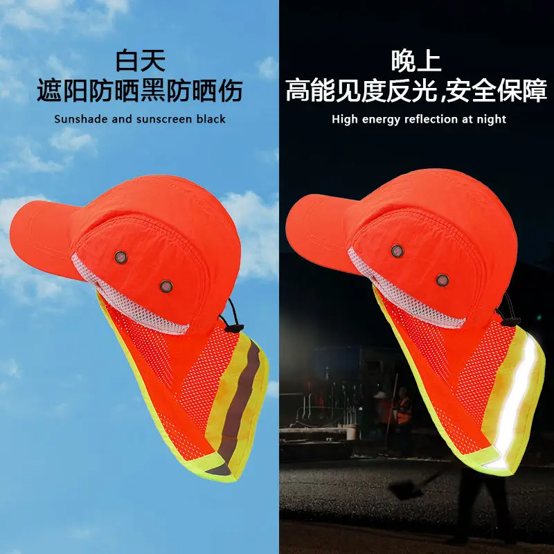 High-Visibility Reflective Sun Hat for Men Women - Image 7