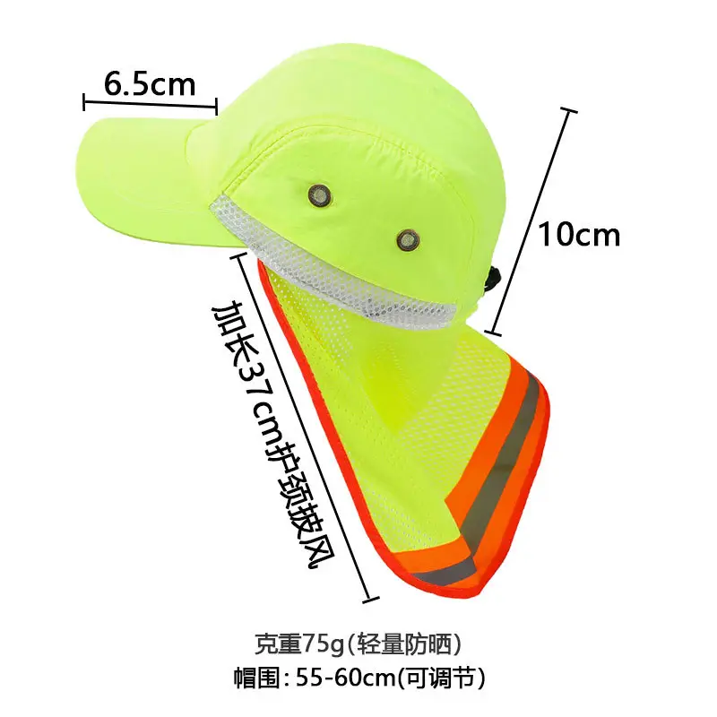 High-Visibility Reflective Sun Hat for Men Women - Image 8