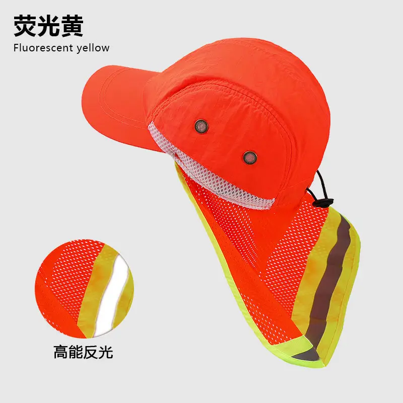 High-Visibility Reflective Sun Hat for Men Women - Image 2