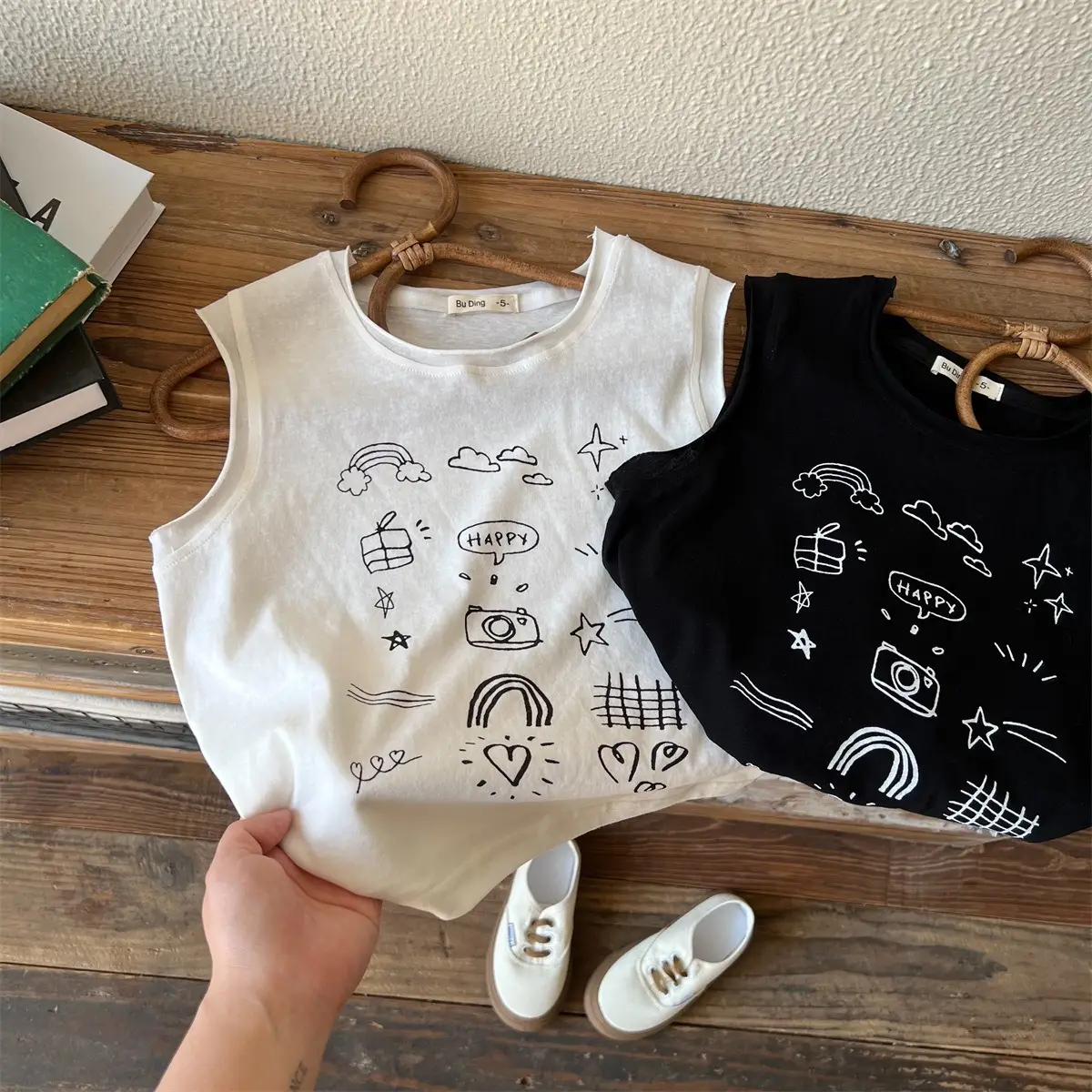 Boys Cotton Vest Sleeveless Summer Outfit - Image 4