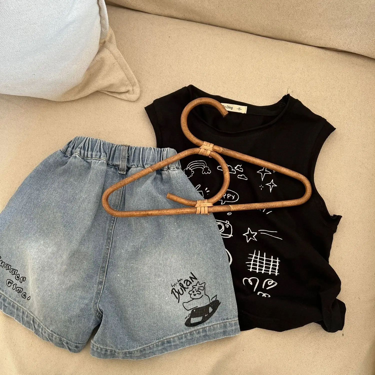 Boys Cotton Vest Sleeveless Summer Outfit - Image 5