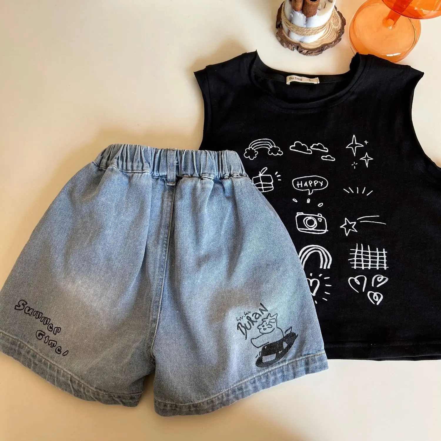 Boys Cotton Vest Sleeveless Summer Outfit — feature 3