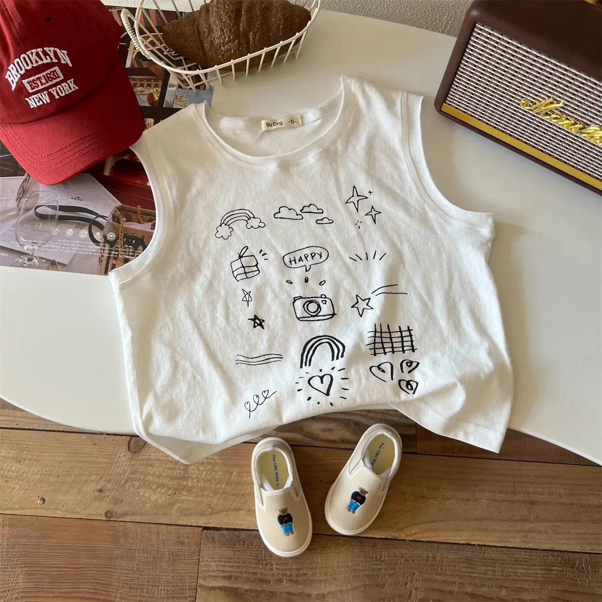 Boys Cotton Vest Sleeveless Summer Outfit — feature 5
