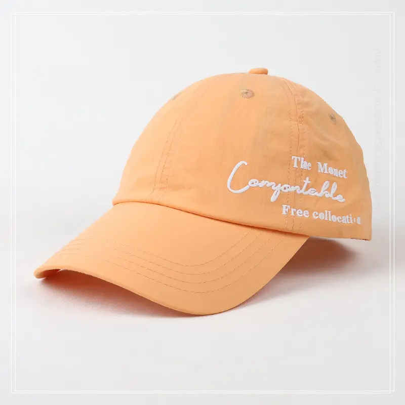 Men Women Orange Letter Cap Summer Baseball Hat