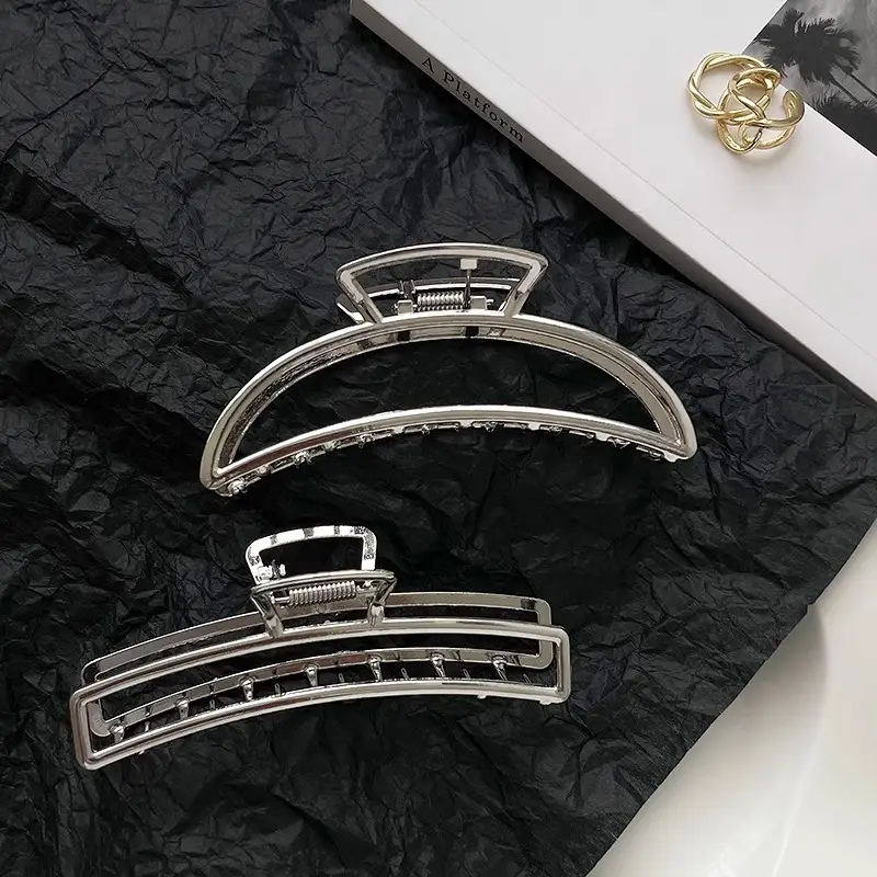 Silver Cold Style Hairpin with Stone Accents - Image 46