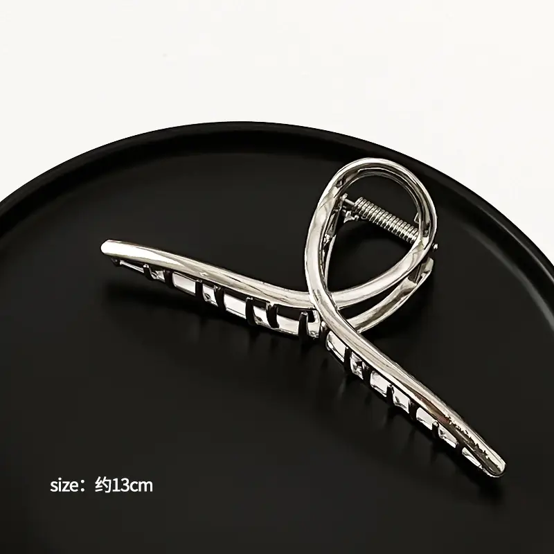Silver Cold Style Hairpin with Stone Accents - Image 13