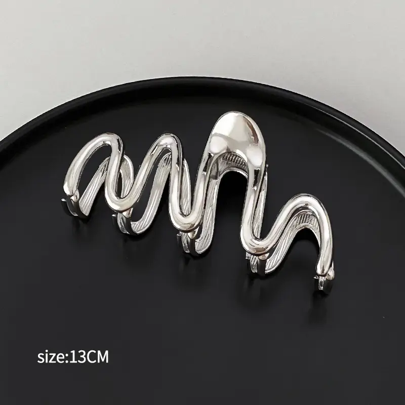 Silver Cold Style Hairpin with Stone Accents - Image 19