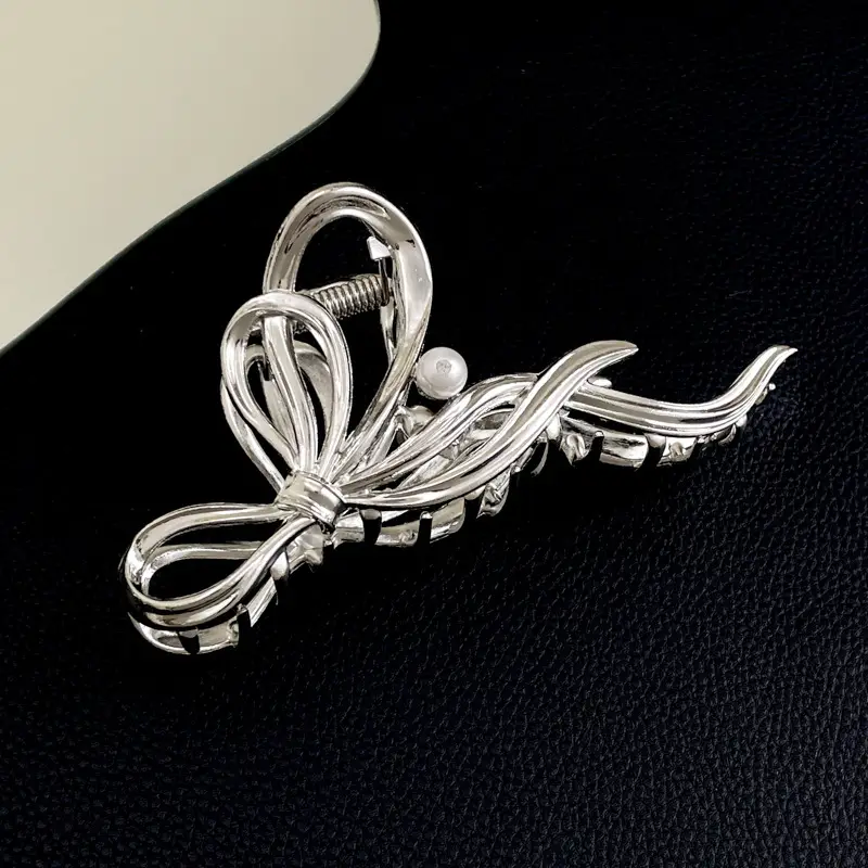 Silver Cold Style Hairpin with Stone Accents - Image 21