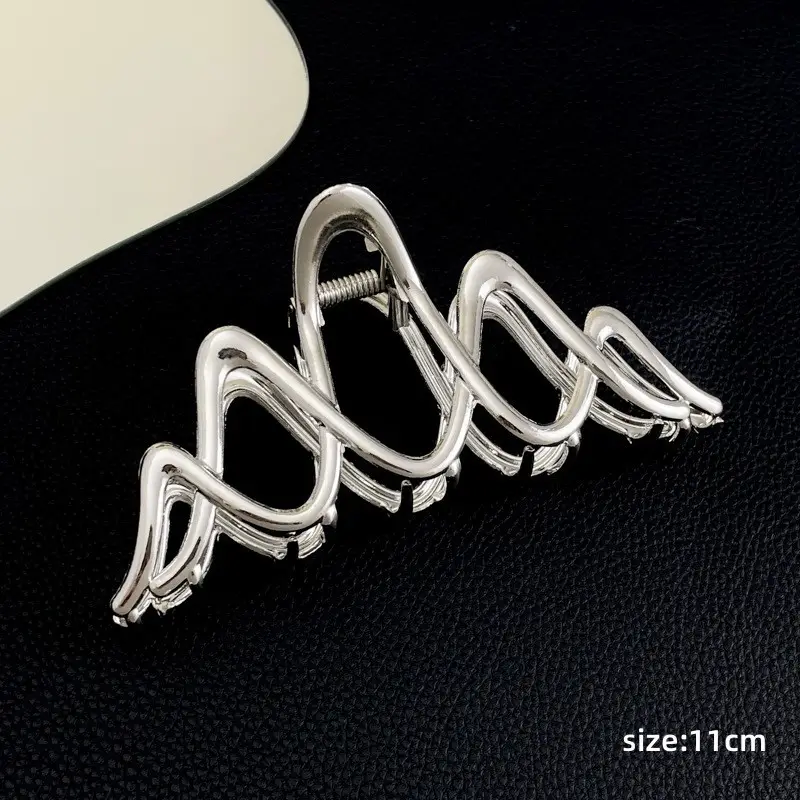 Silver Cold Style Hairpin with Stone Accents - Image 22