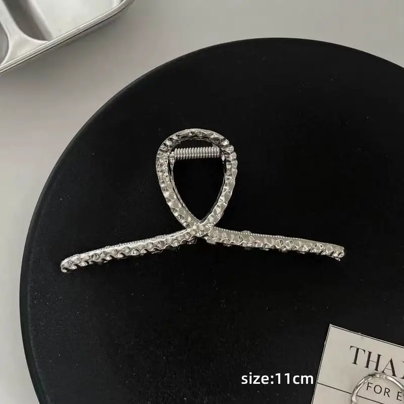 Silver Cold Style Hairpin with Stone Accents - Image 24