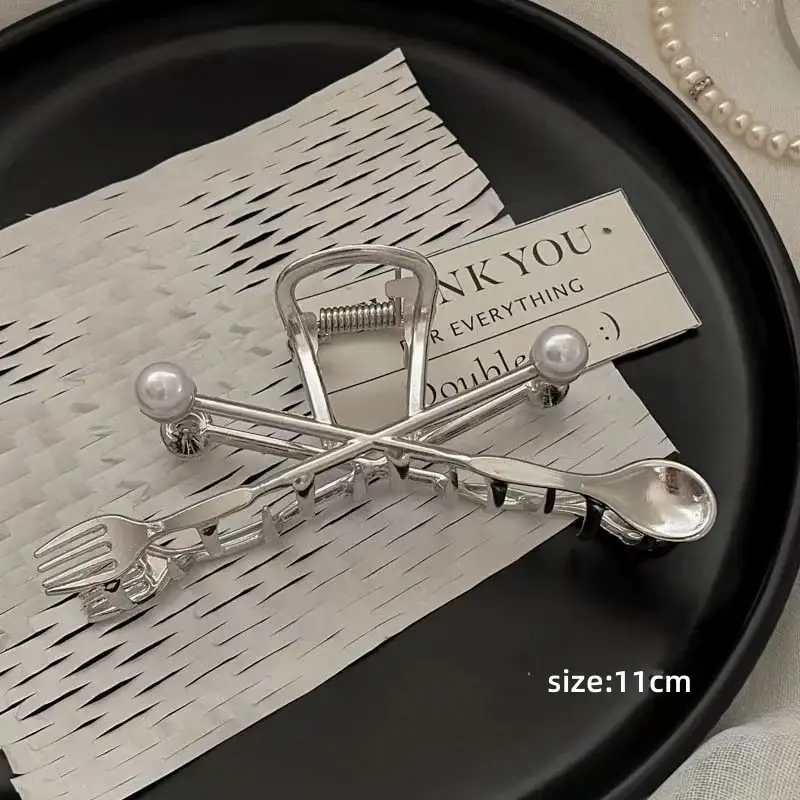 Silver Cold Style Hairpin with Stone Accents - Image 25